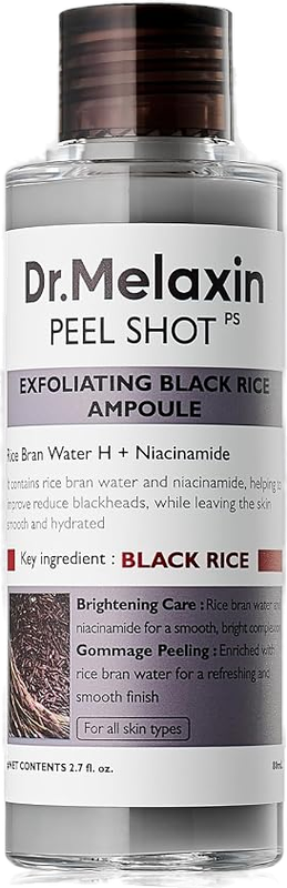 Dr.Melaxin Peel Shot Exfoliating Black Rice Ampoule