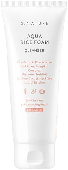 S.NATURE Aqua Rice Foam Cleanser